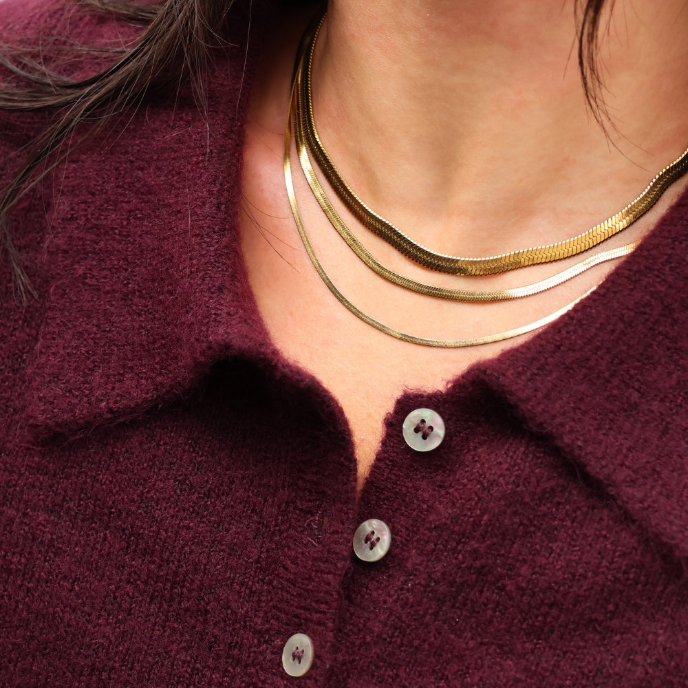 Flat Snake Halskæde wintherstudio-dk