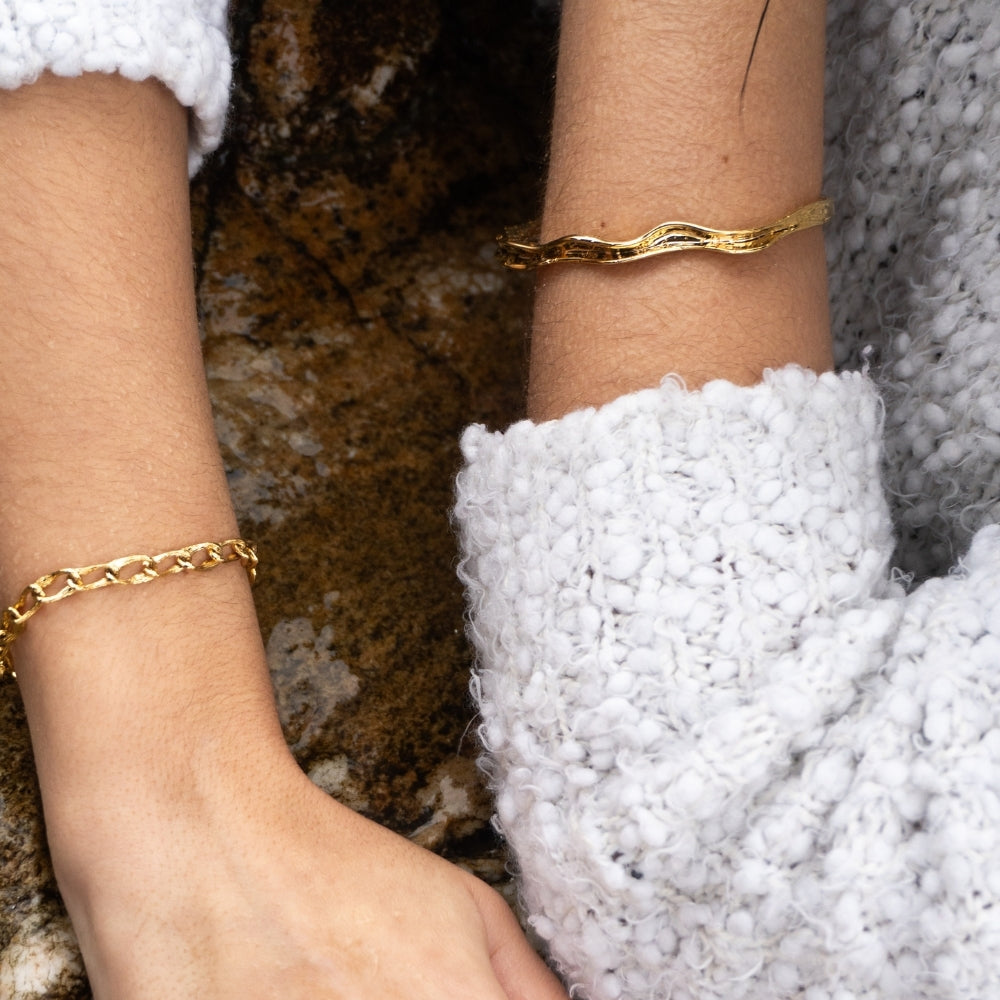 Fluctus Armbånd Guld