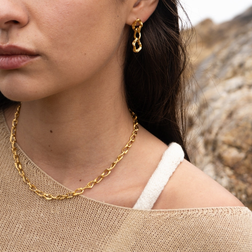 Fluctus Halskæde Guld