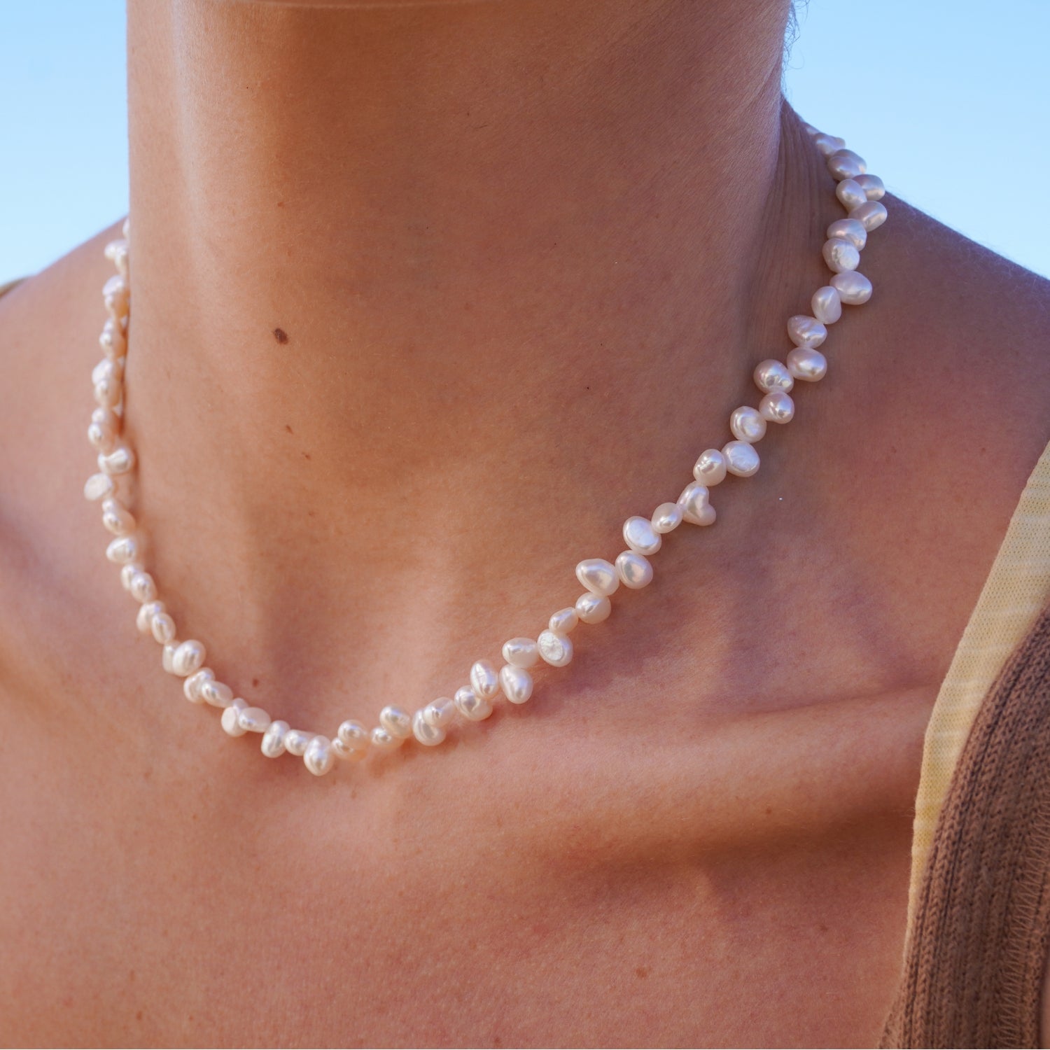 Oval Pearl Halskæde wintherstudio-dk