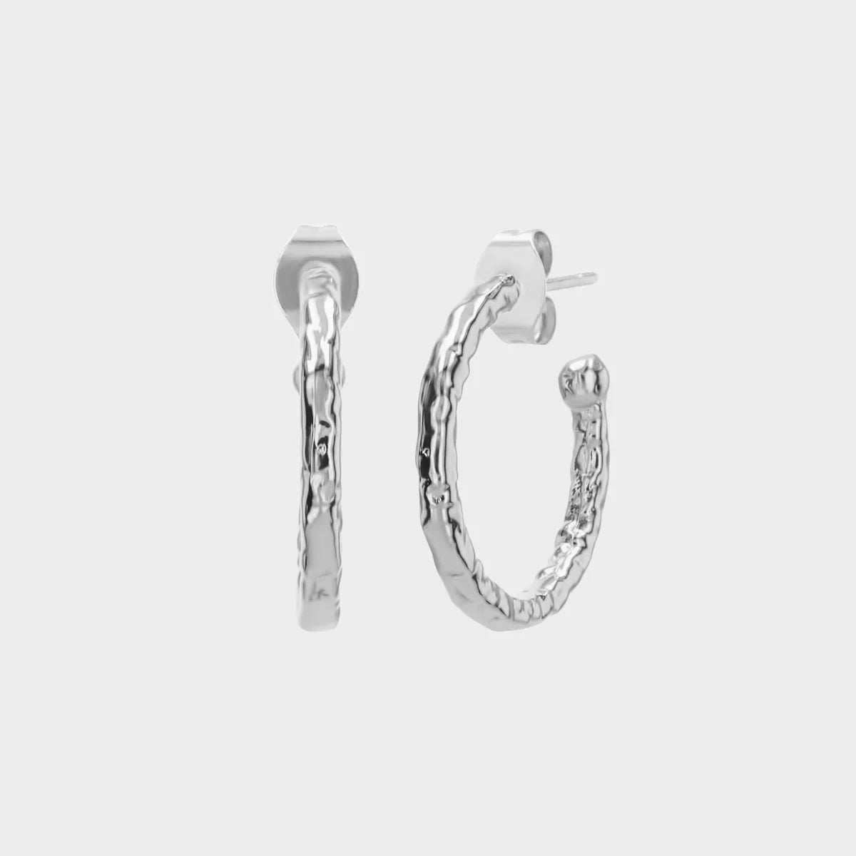 RUSTIC HOOPS SET - SØLVFARVET 20 mm wintherstudio-dk