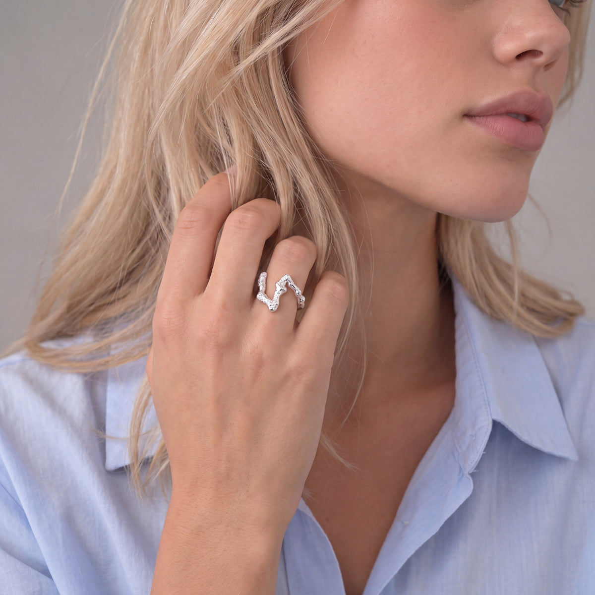 ACRO RING - SØLVBELAGT wintherstudio-dk