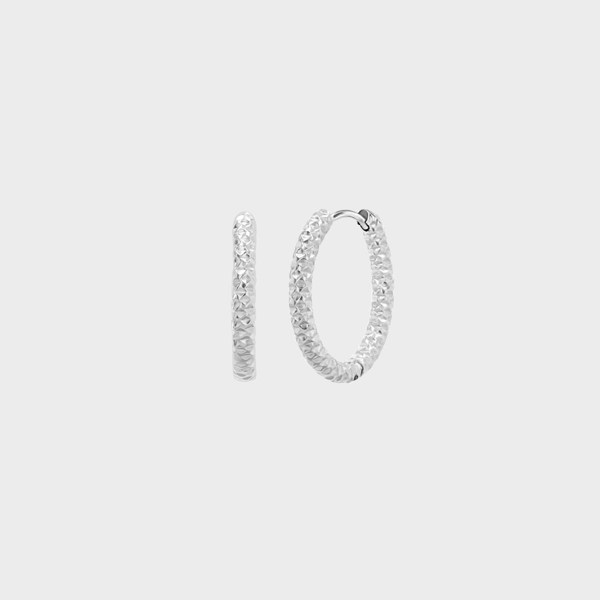 ISOBEL HOOPS SET - SØLVFARVET wintherstudio-dk