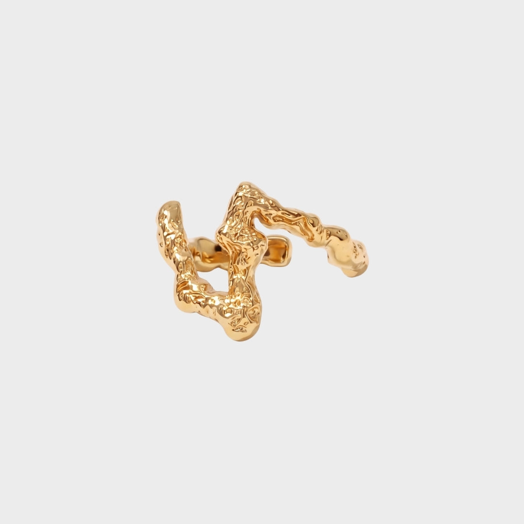 ACRO RING - GULDBELAGT wintherstudio-dk