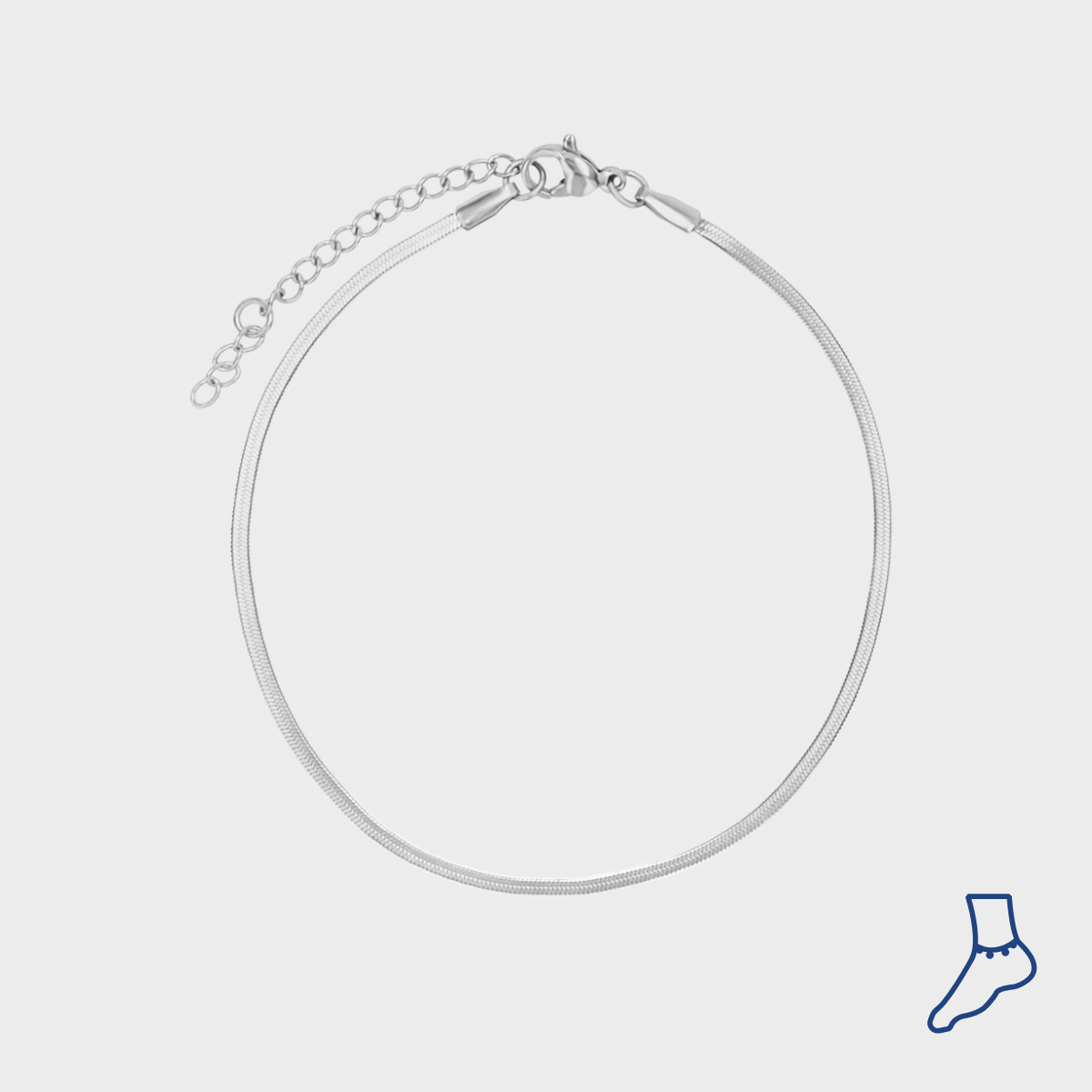 Flat Snake Ankelkæde wintherstudio-dk