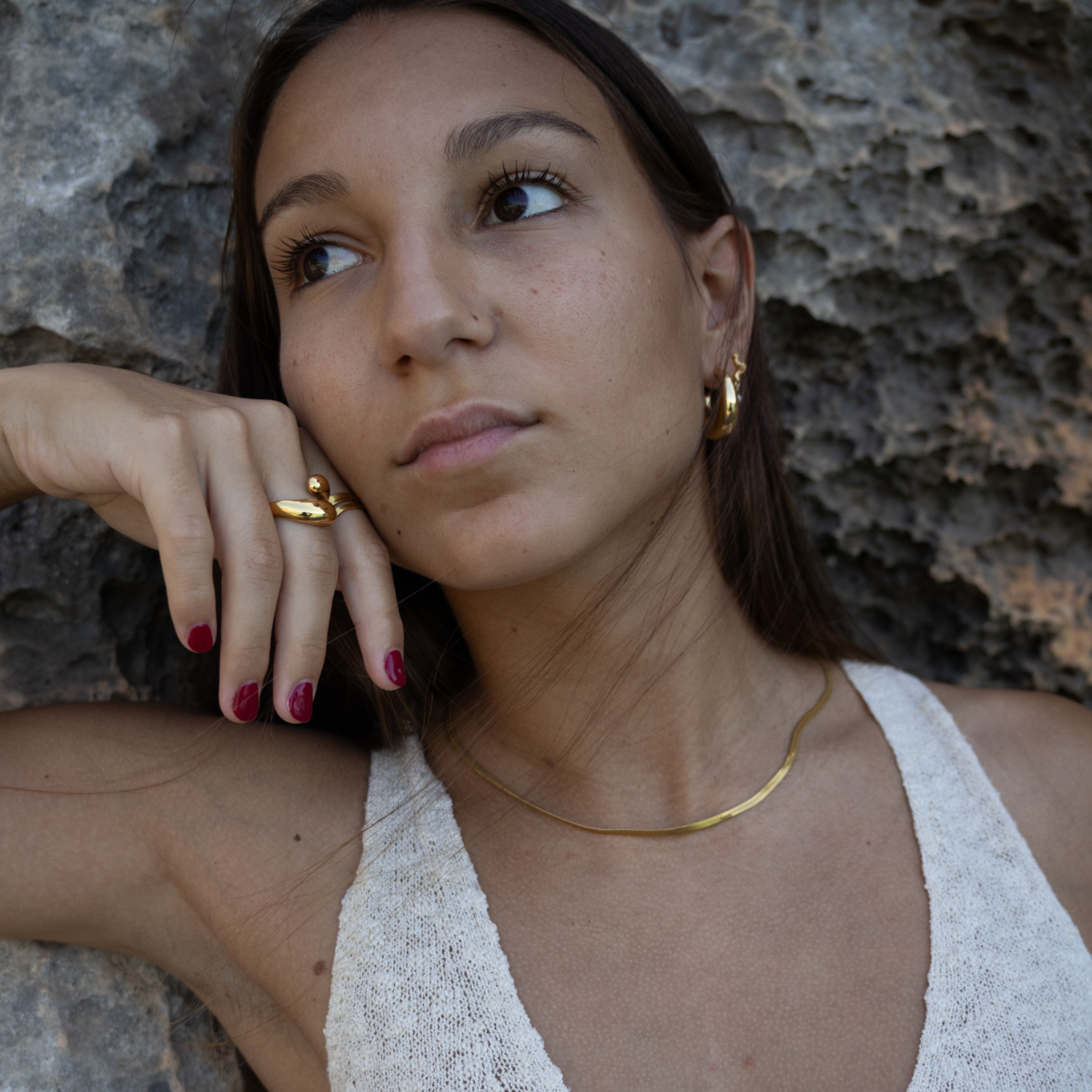 Flat Snake Halskæde wintherstudio-dk