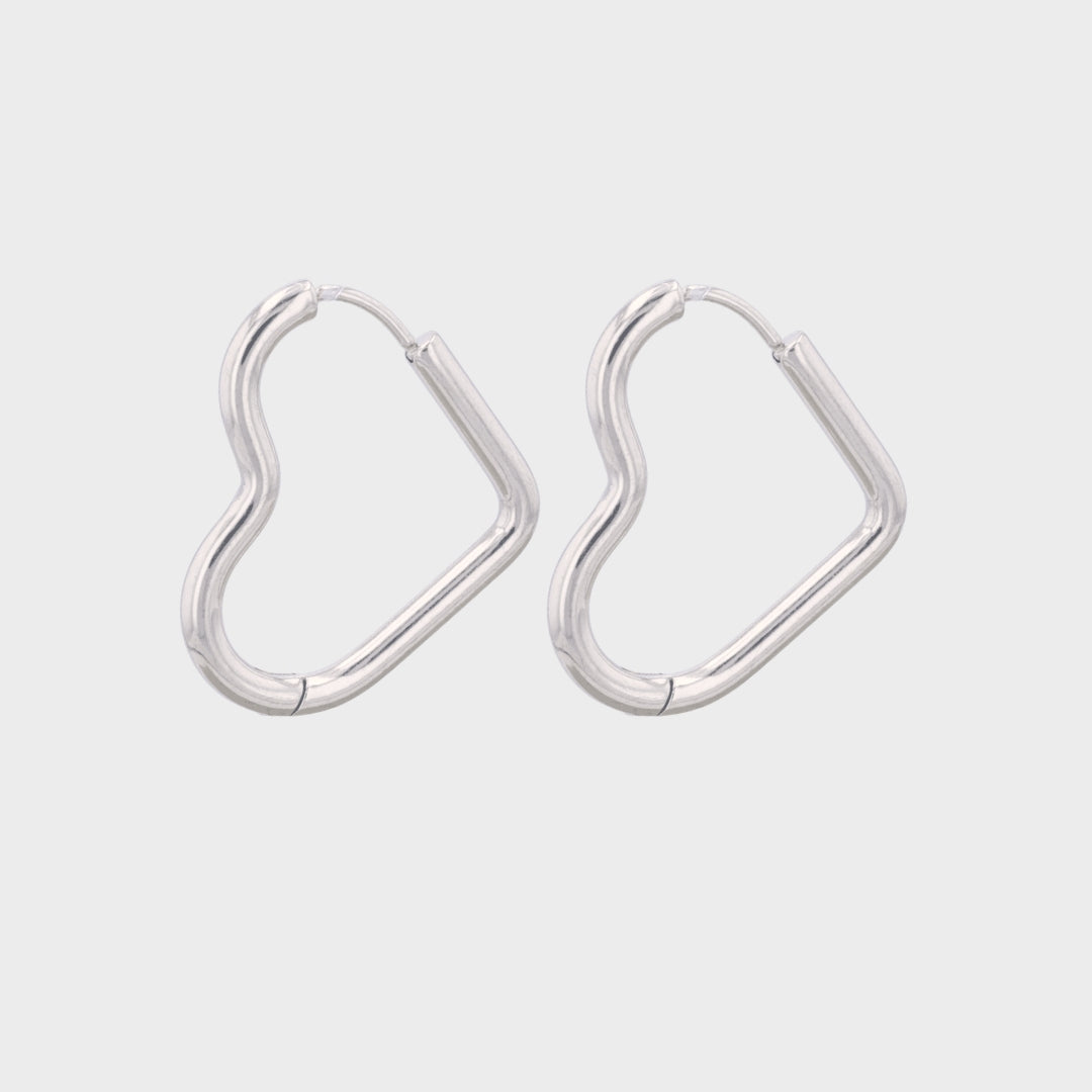 Simple Heart Hoops wintherstudio-dk